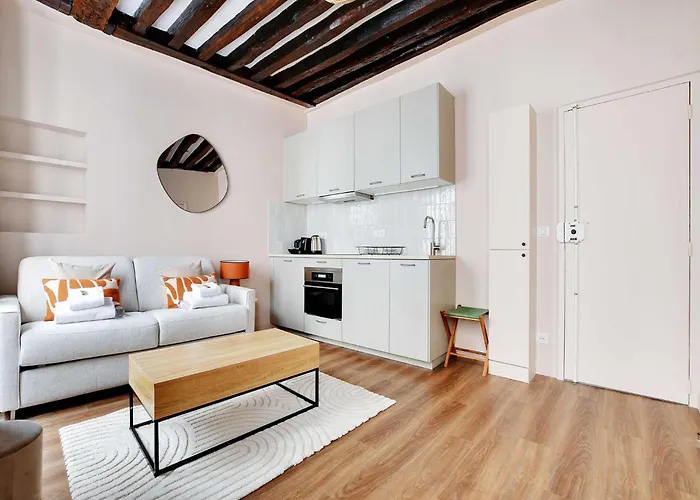 Charming Studio- 2p- Le Marais Párizs
